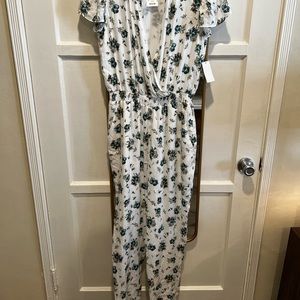 White floral Jumpsuit